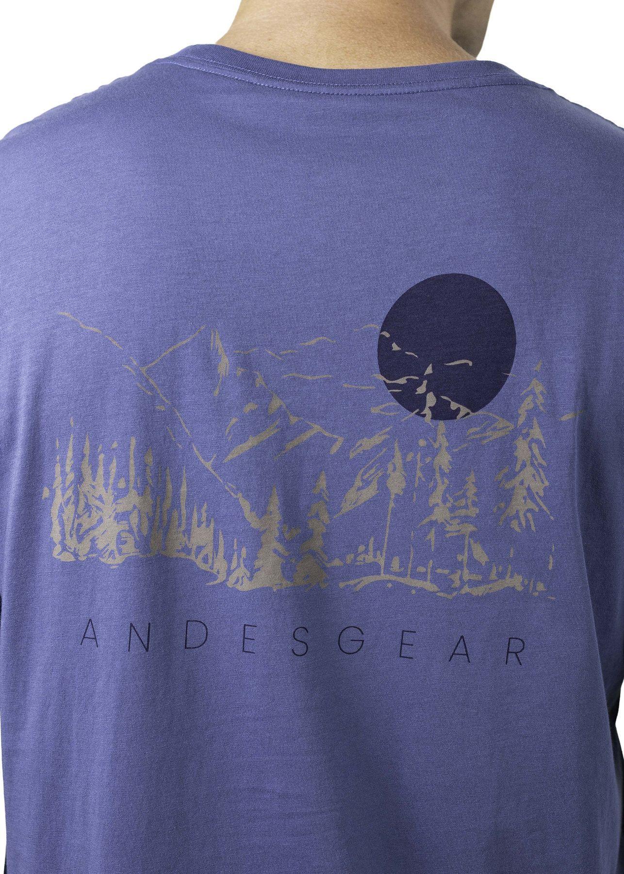 Polera Andesgear Hombre Paisaje Azul-4