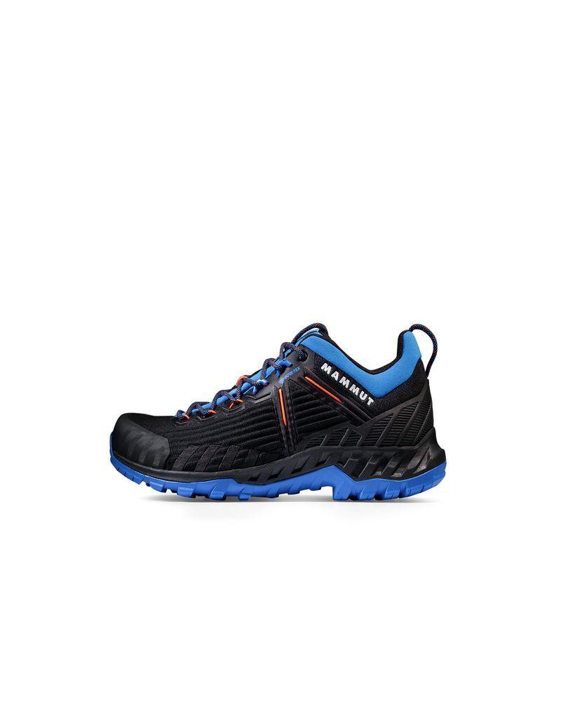 Zapatilla Mammut Hombre Alnasca Knit Iii Low Gtx Negro Azul-0