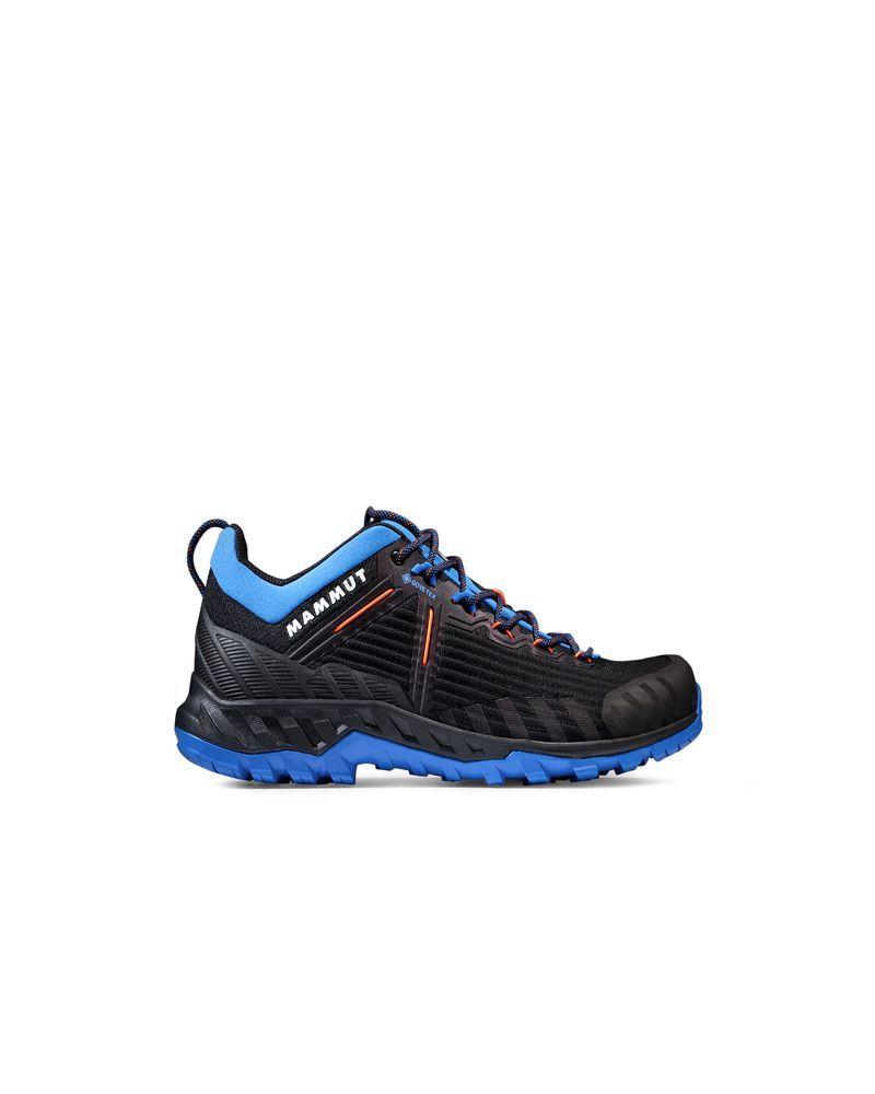 Zapatilla Mammut Hombre Alnasca Knit Iii Low Gtx Negro Azul-1