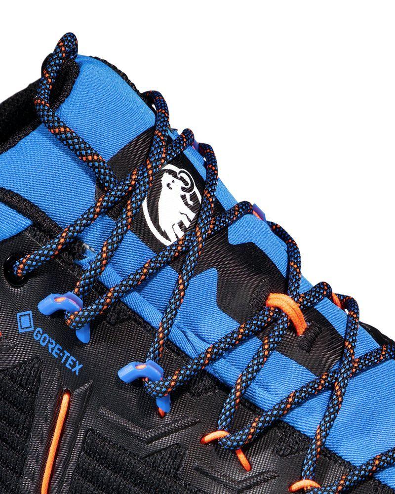 Zapatilla Mammut Hombre Alnasca Knit Iii Low Gtx Negro Azul-3