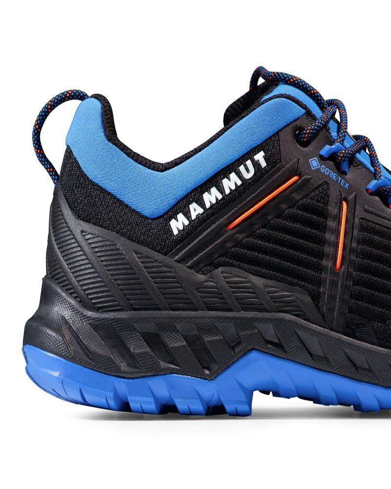 Zapatilla Mammut Hombre Alnasca Knit Iii Low Gtx Negro Azul-5