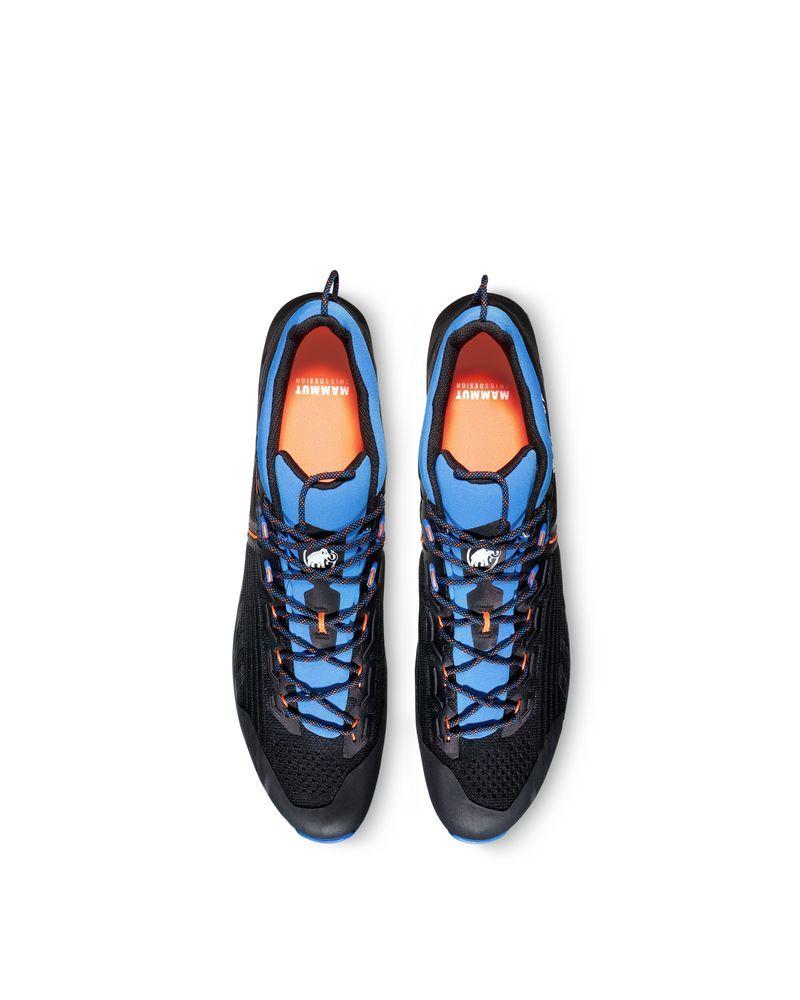 Zapatilla Mammut Hombre Alnasca Knit Iii Low Gtx Negro Azul-7