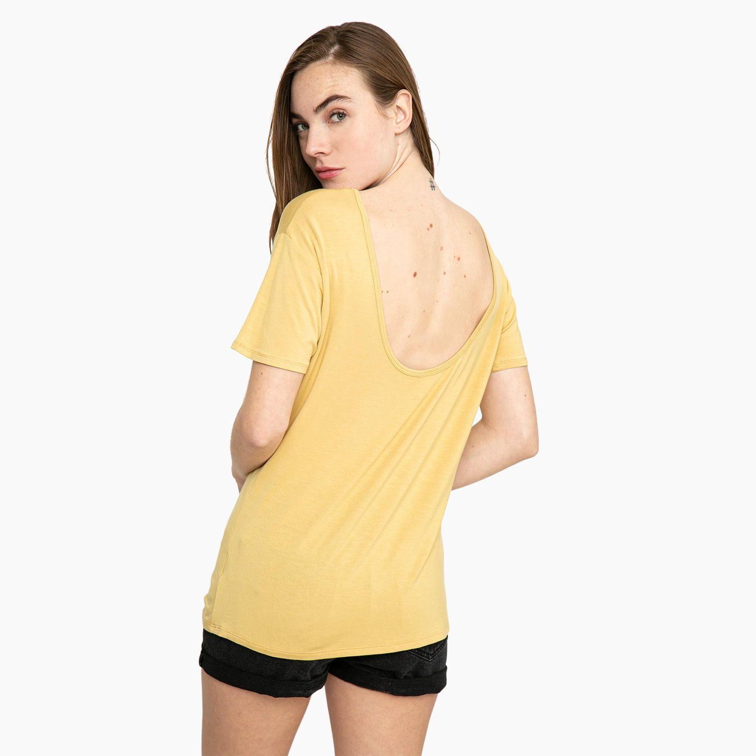 Polera Kivül Mujer Bartal Washed Amarillo-1