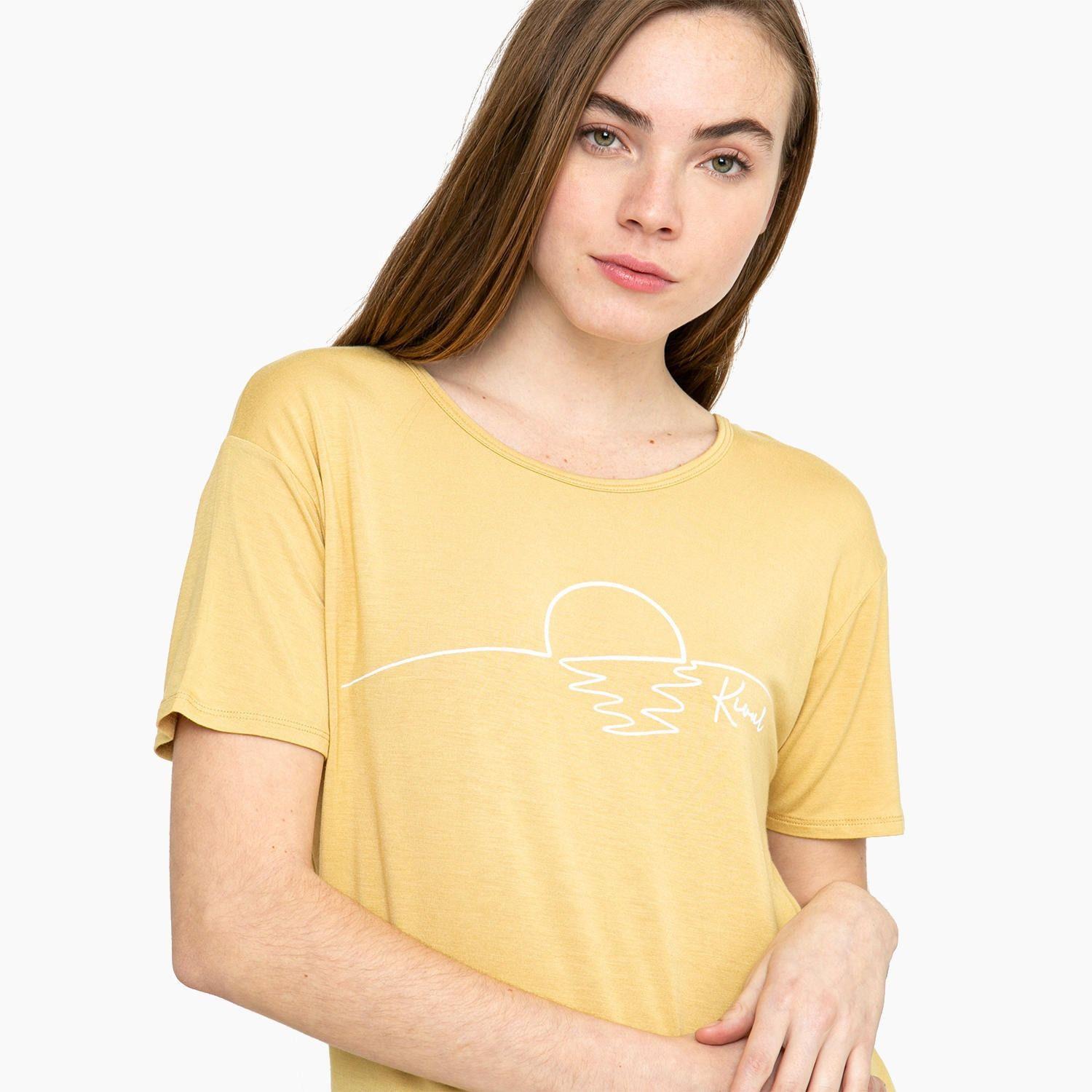 Polera Kivül Mujer Bartal Washed Amarillo-2