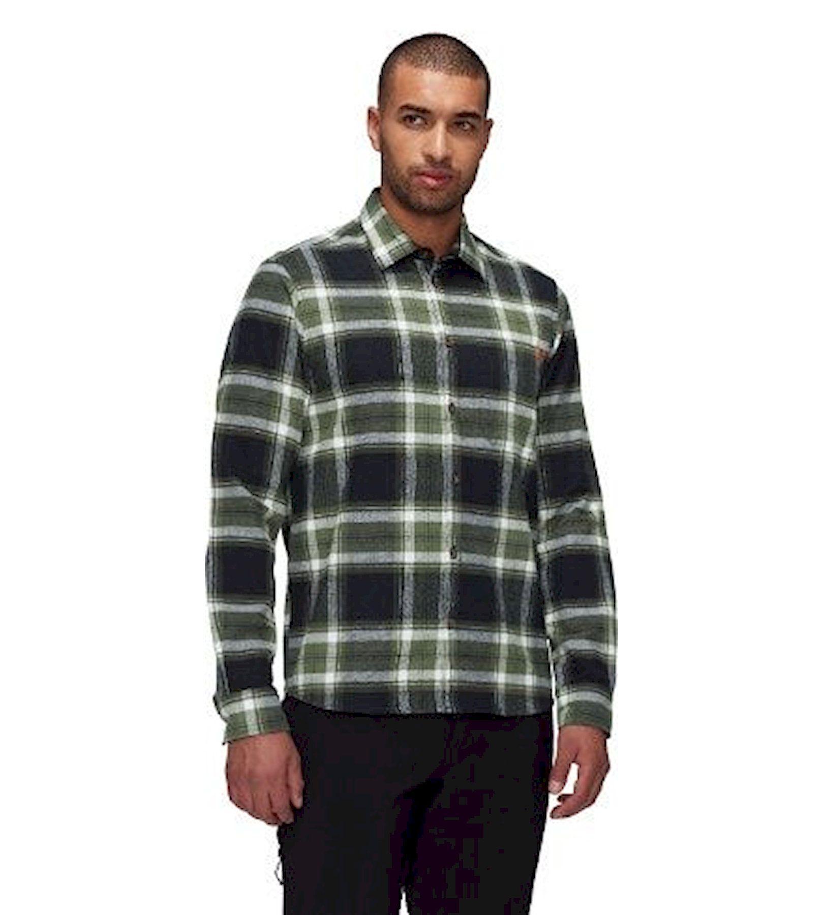 Camisa Mammut Hombre Trovat Longsleeve Verde Musgo-0