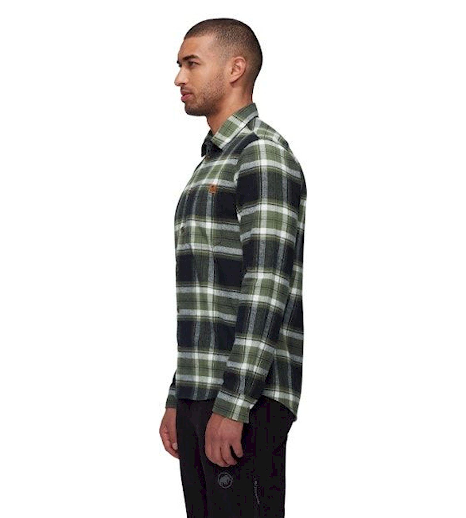 Camisa Mammut Hombre Trovat Longsleeve Verde Musgo-2