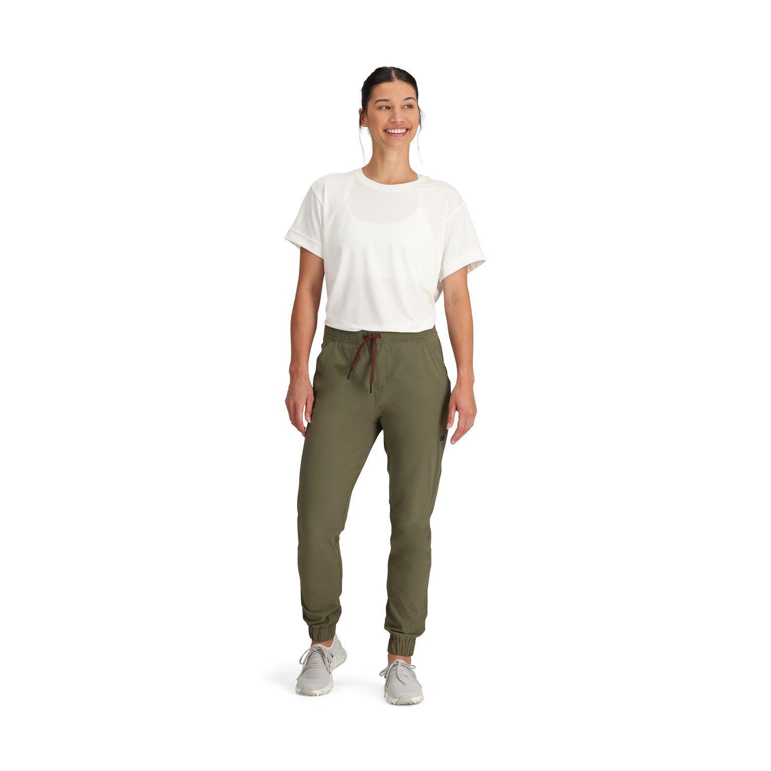 Pantalon Jogger Outdoor Research Mujer Ferrosi Verde-3
