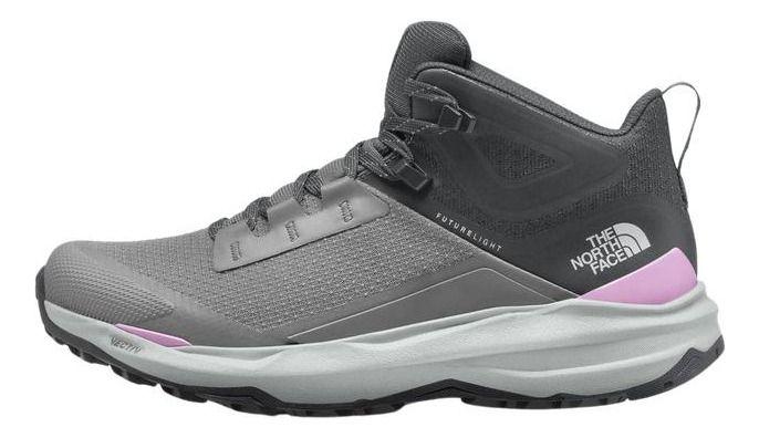 Zapatilla The North Face Mujer Vectiv Exploris 2 Mid Fl Gris-0