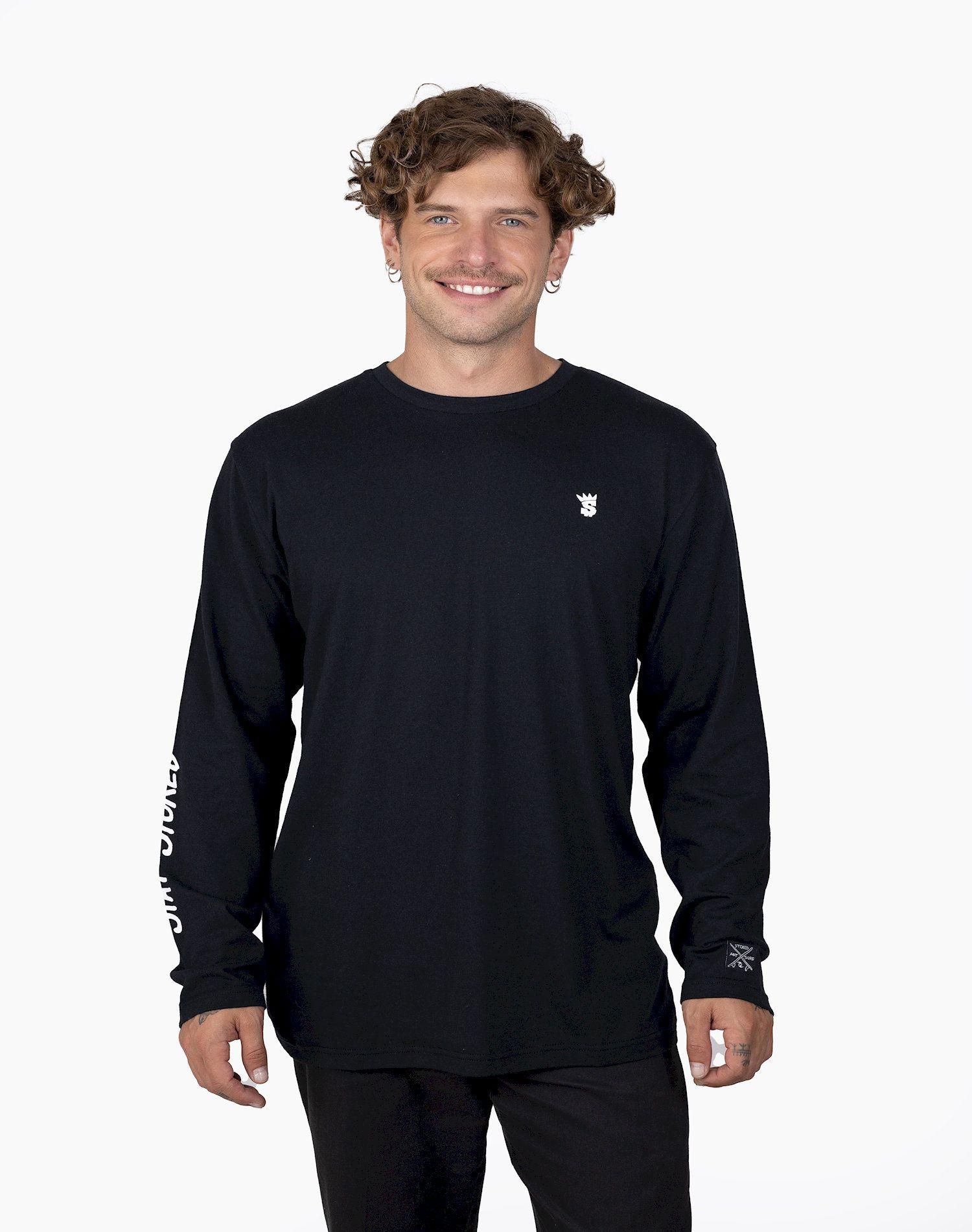 Polera Stoked Hombre Logo-Negro-0