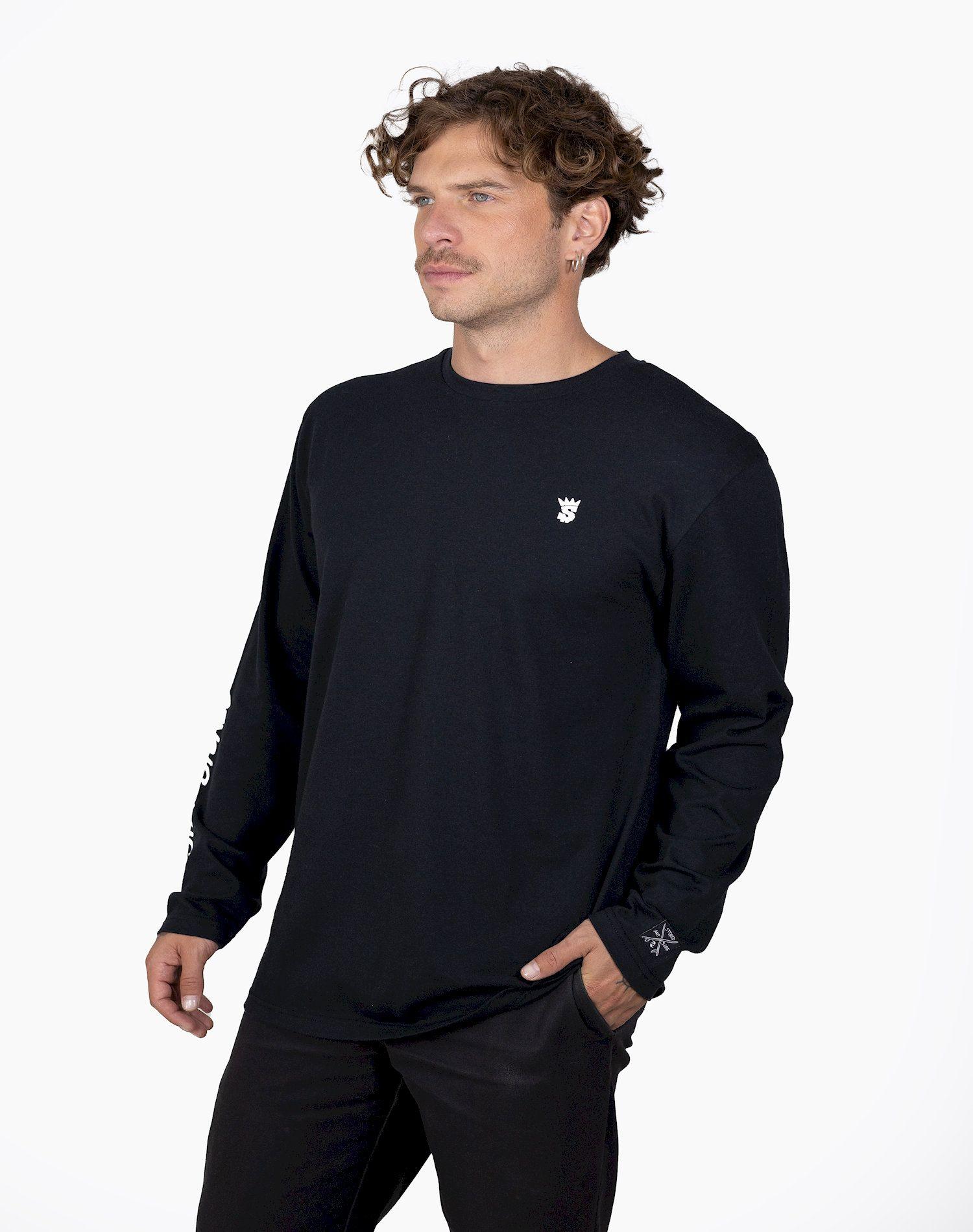 Polera Stoked Hombre Logo-Negro-1