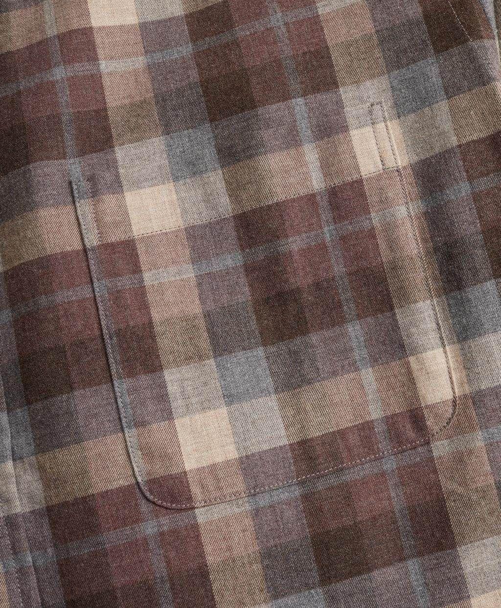 Camisa Brooks Brothers Hombre Regent Fit Tan Plaid Brush. Brooks Brothe Café-2