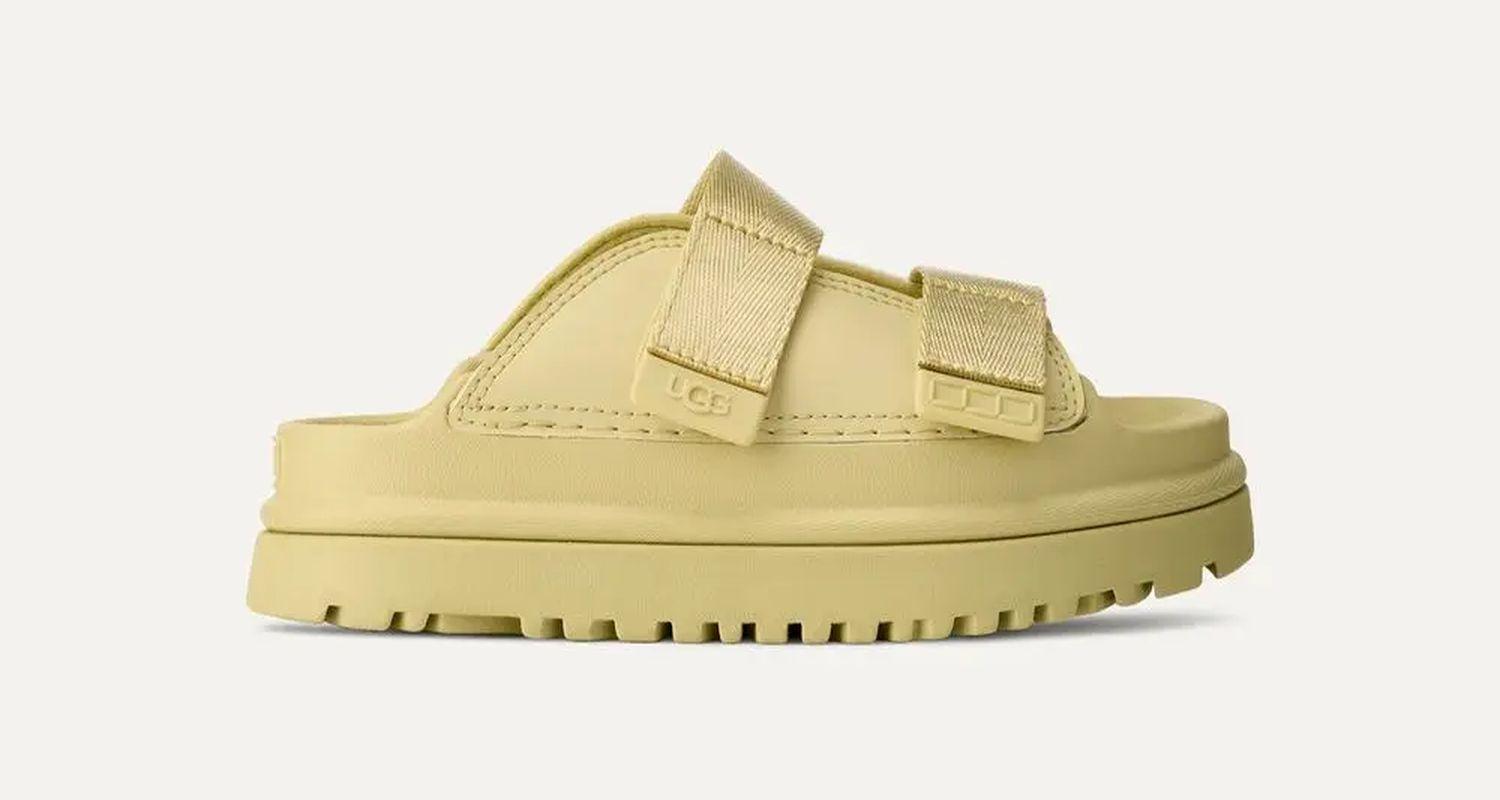 Sandalia Kids UGG Goldenglow Slide Amarillo-0