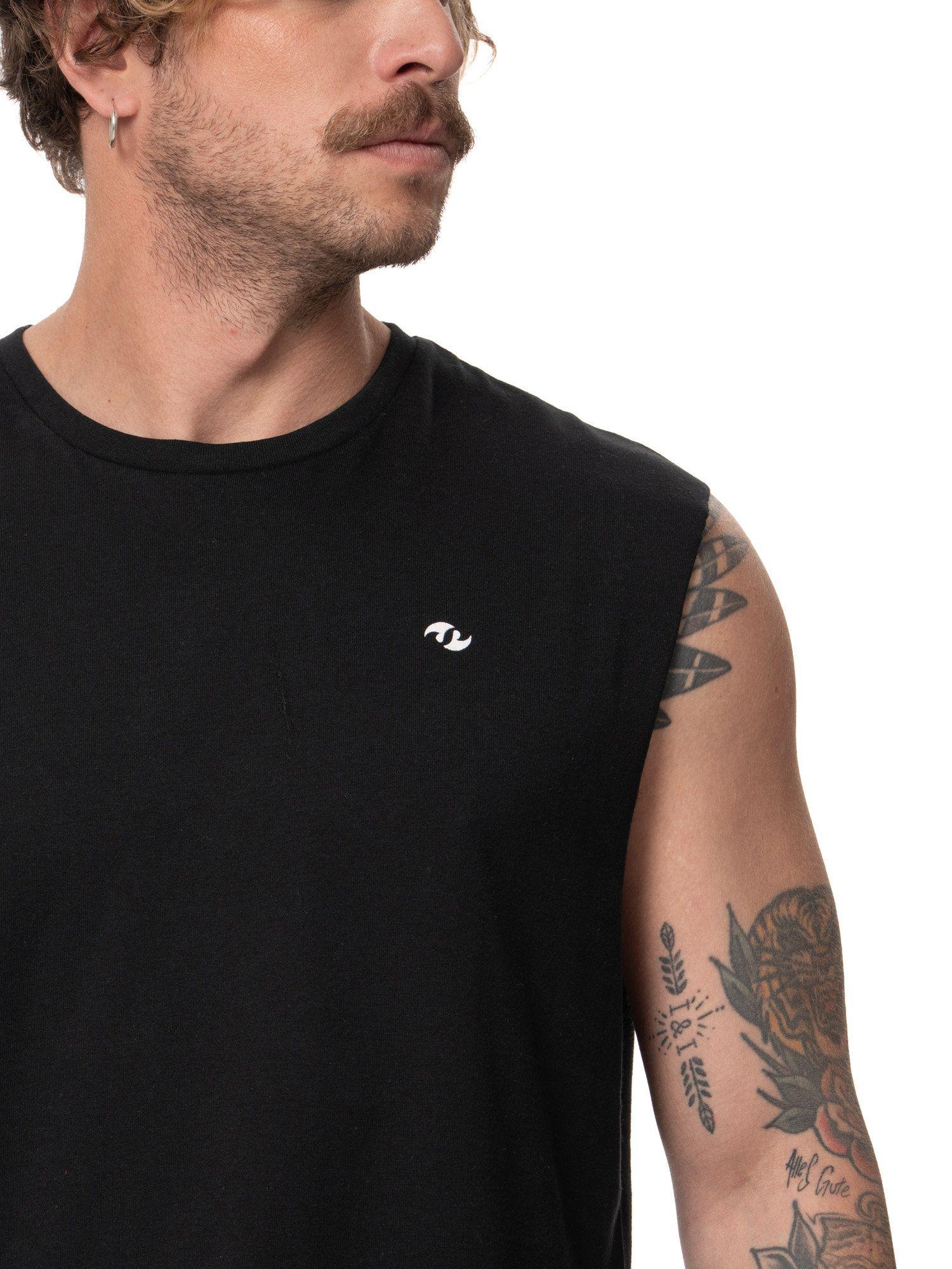 Polera Stoked Hombre Reel Negro-4