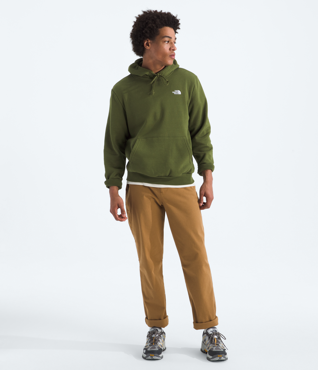 Poleron Evo Emb Hoodie Hombre Verde-2