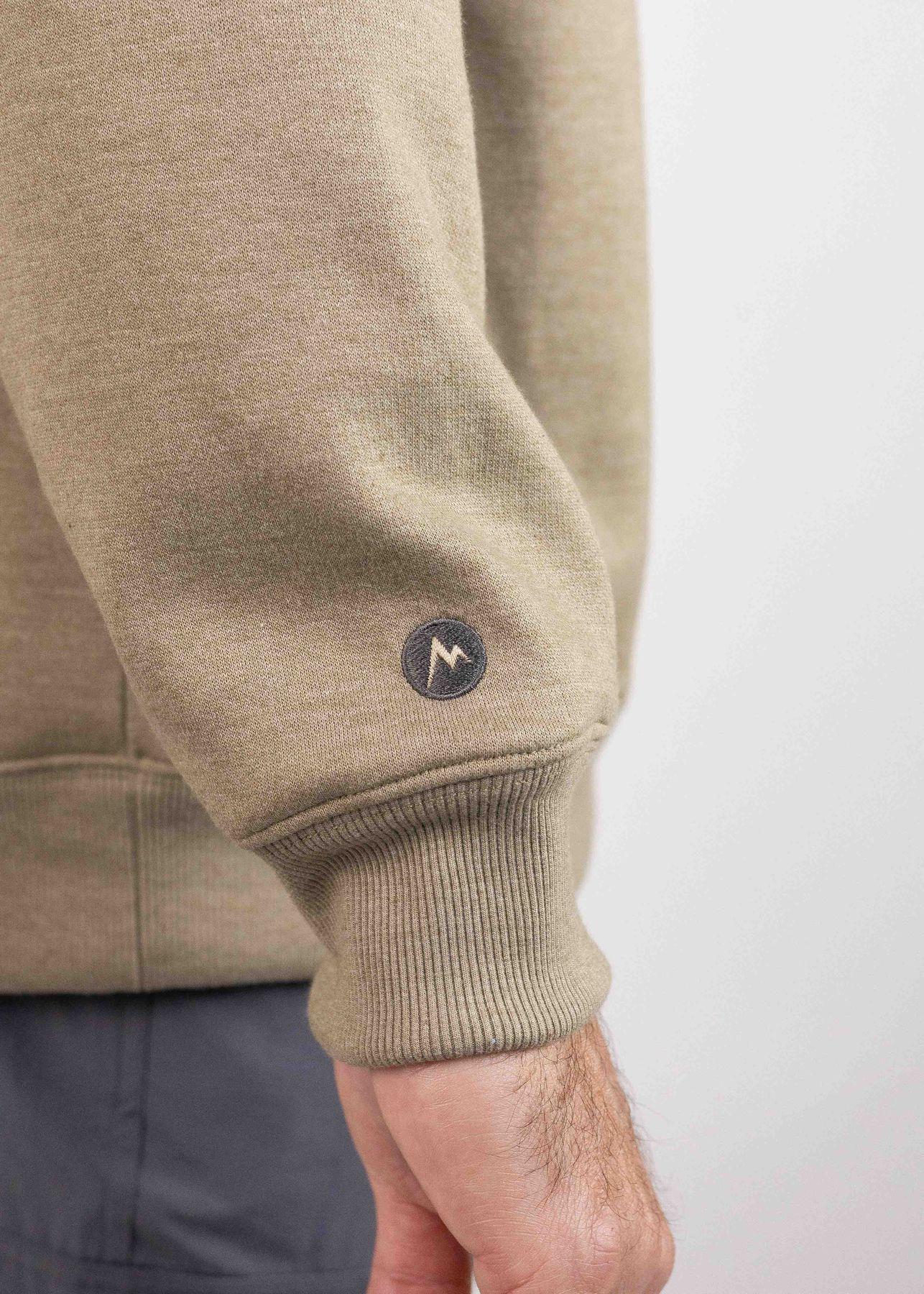 Polerón Marmot Hombre Chest Retro Logo Hoody Café-5