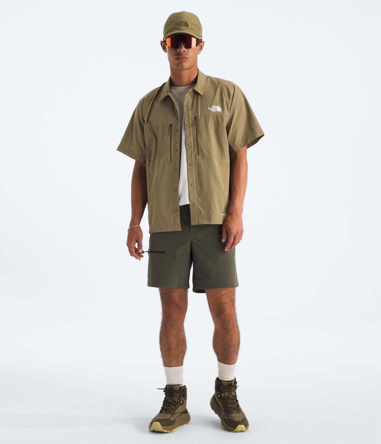 Polera Trail Lightrange Ss Shirt Hombre Marrón-3