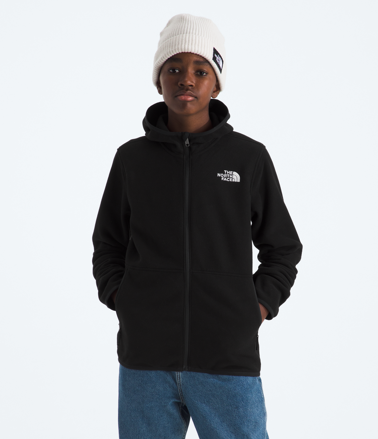 Polar Teen Glacier F/Z Hoodie Niños Negro-2