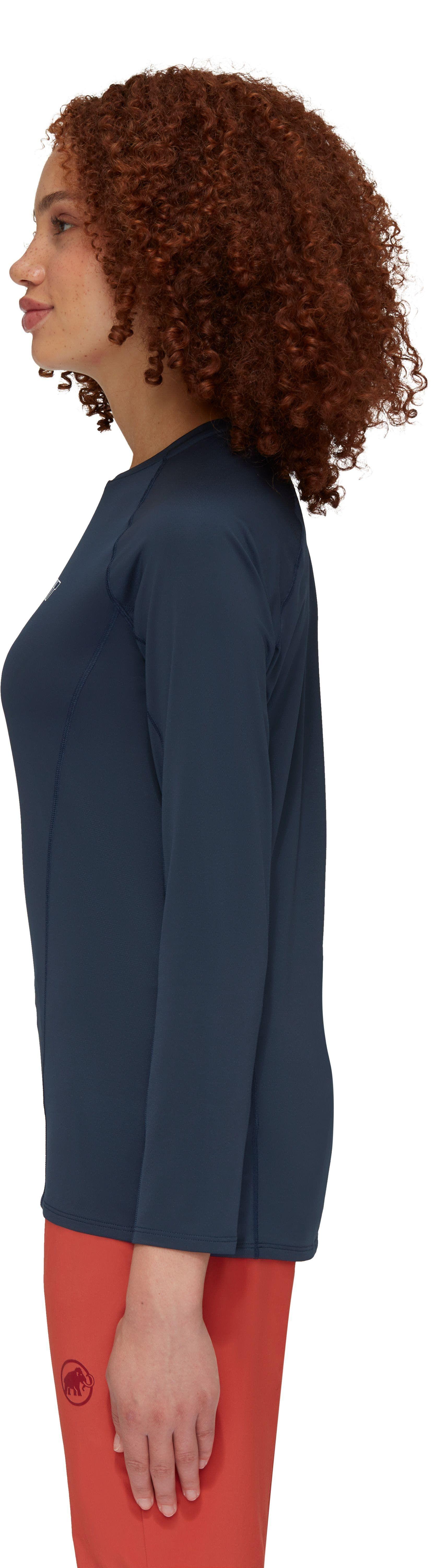 Polera Mujer Mammut Selun Fl Longsleeve Logo Azul-2