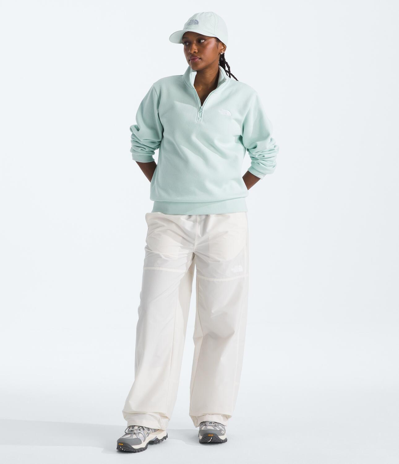 Poleron Evo Simple Dome 1/4 Zip Mujer Celeste-1