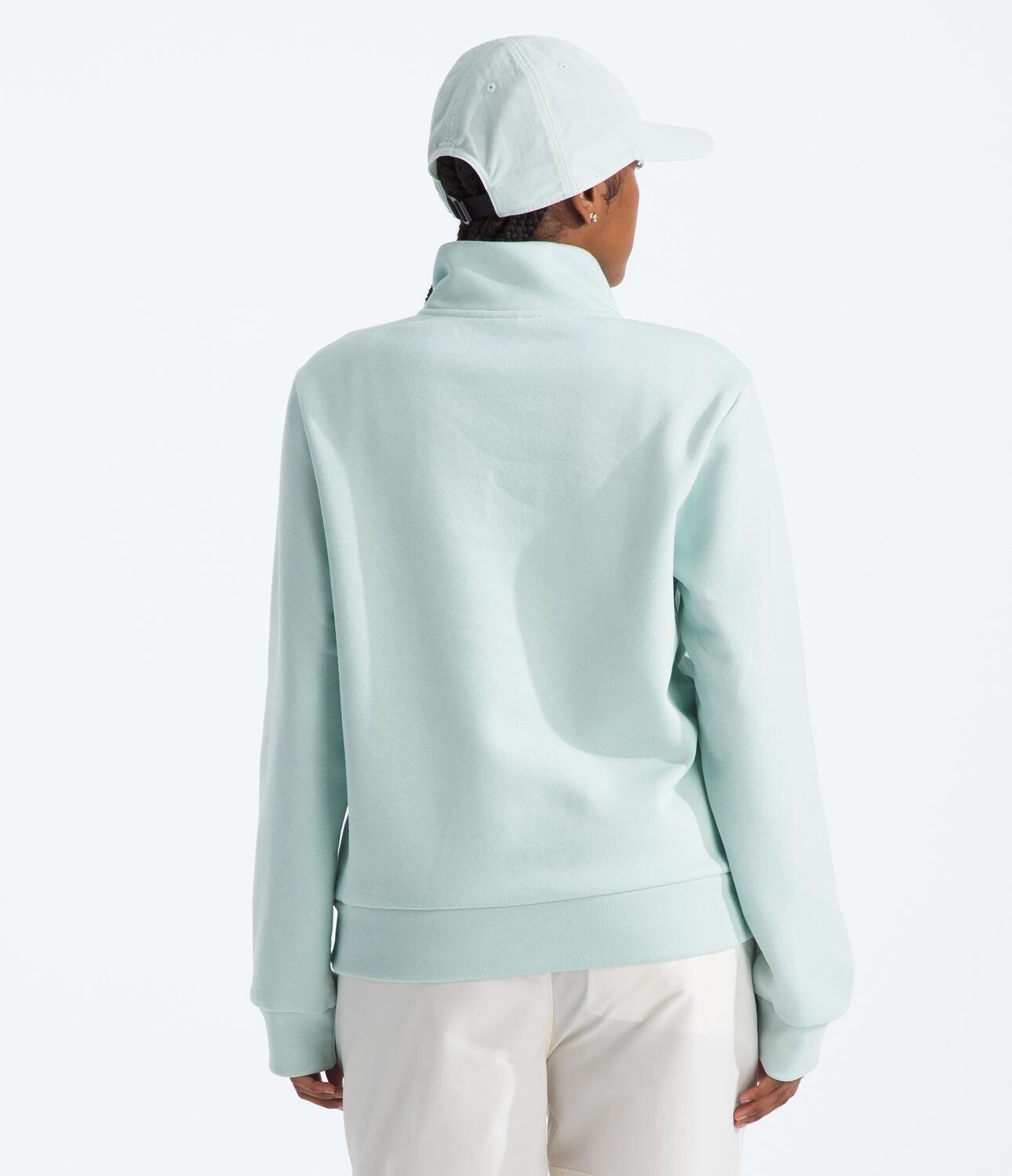 Poleron Evo Simple Dome 1/4 Zip Mujer Celeste-2