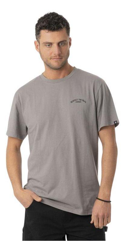 Polera Stoked  Hombre Icon Reciclada Gris-0
