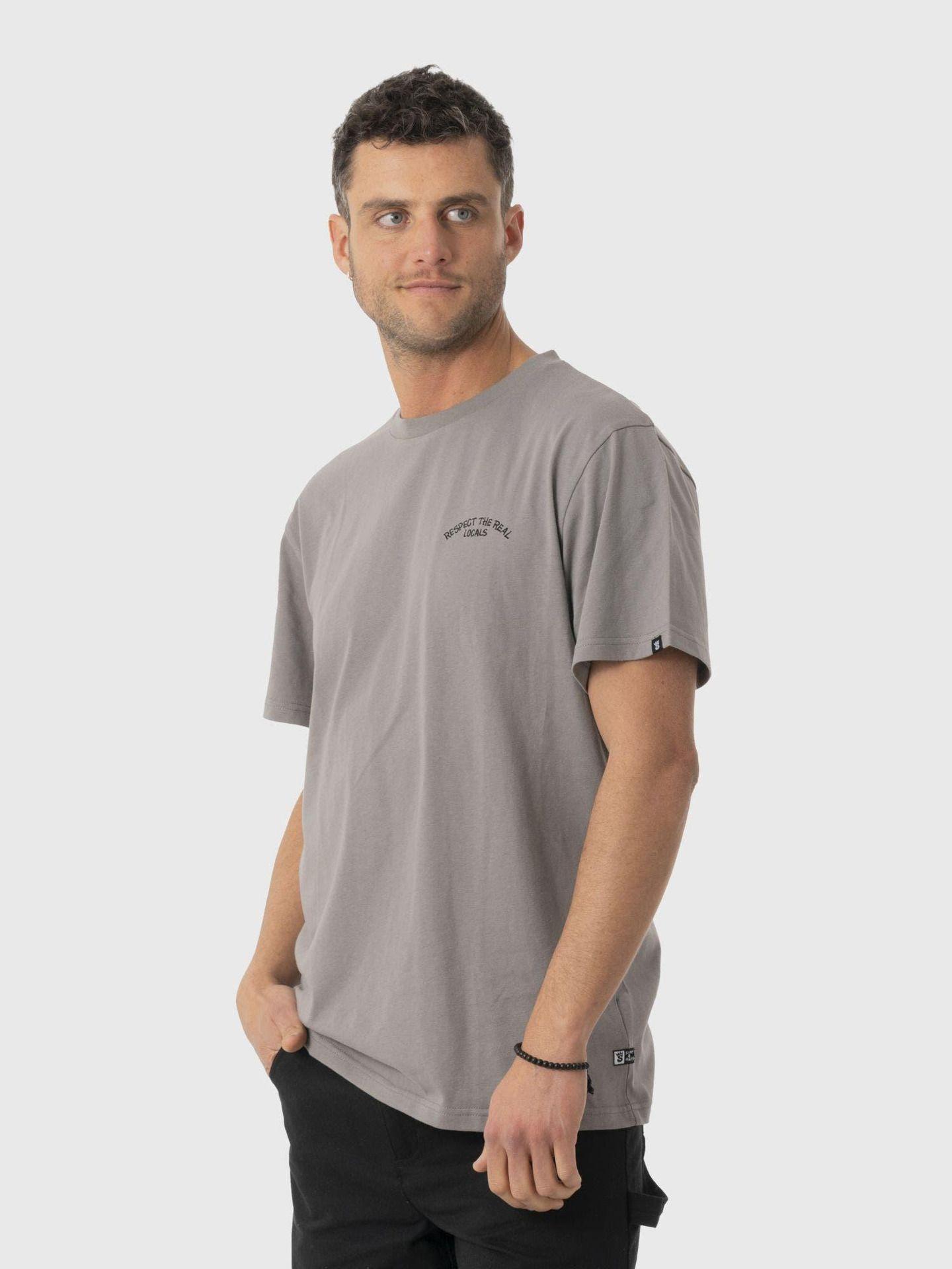 Polera Stoked  Hombre Icon Reciclada Gris-1