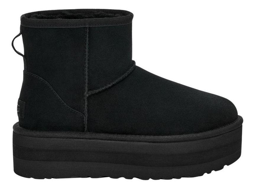 Bota UGG Mujer Classic Mini Platform Negro-0