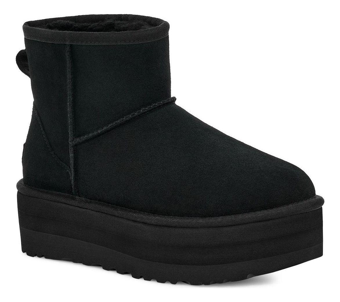 Bota UGG Mujer Classic Mini Platform Negro-1