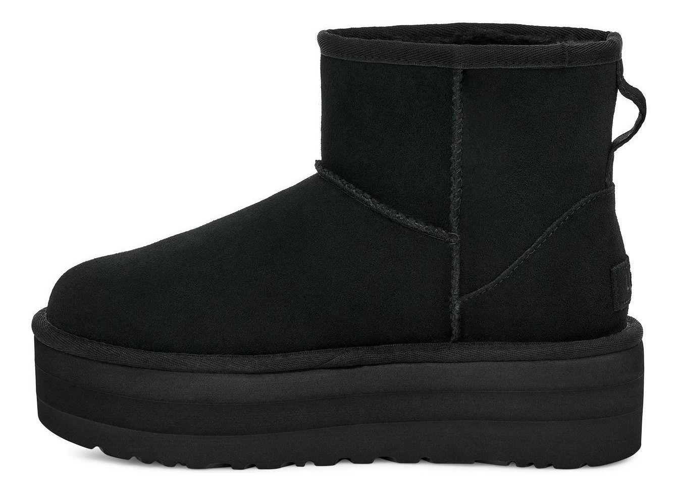 Bota UGG Mujer Classic Mini Platform Negro-2
