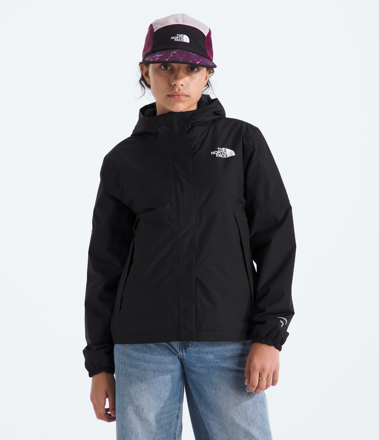 Chaqueta Impermeable Warm Antora Niña Negro-0