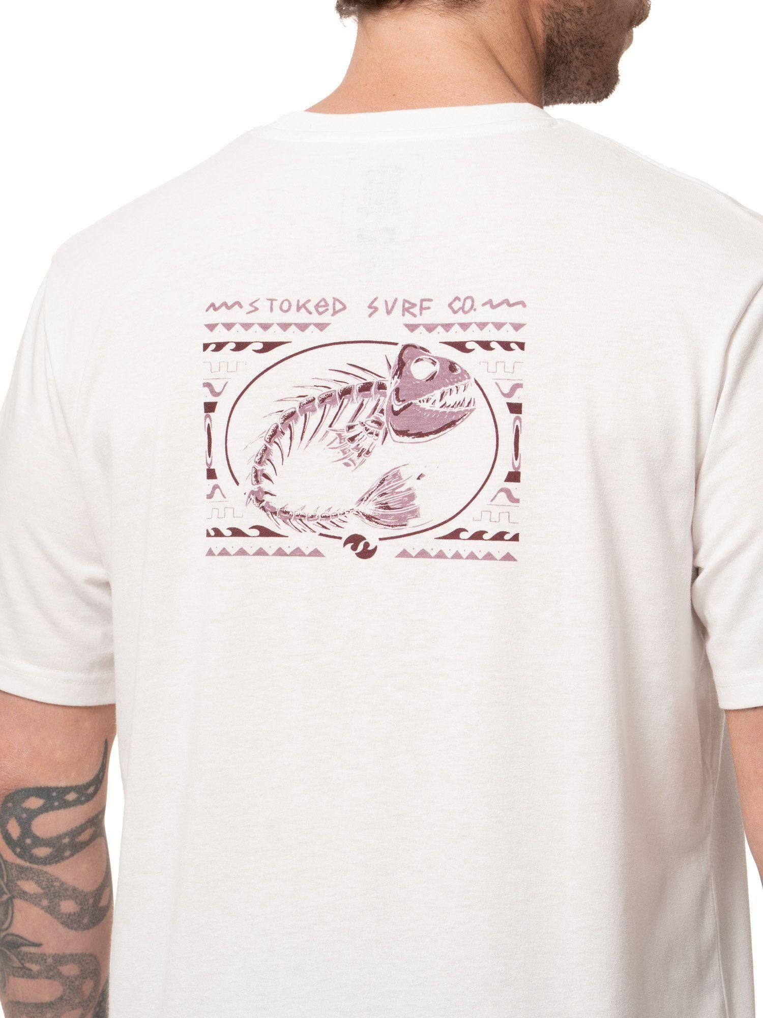 Polera Stoked Hombre Fish Blanco-4