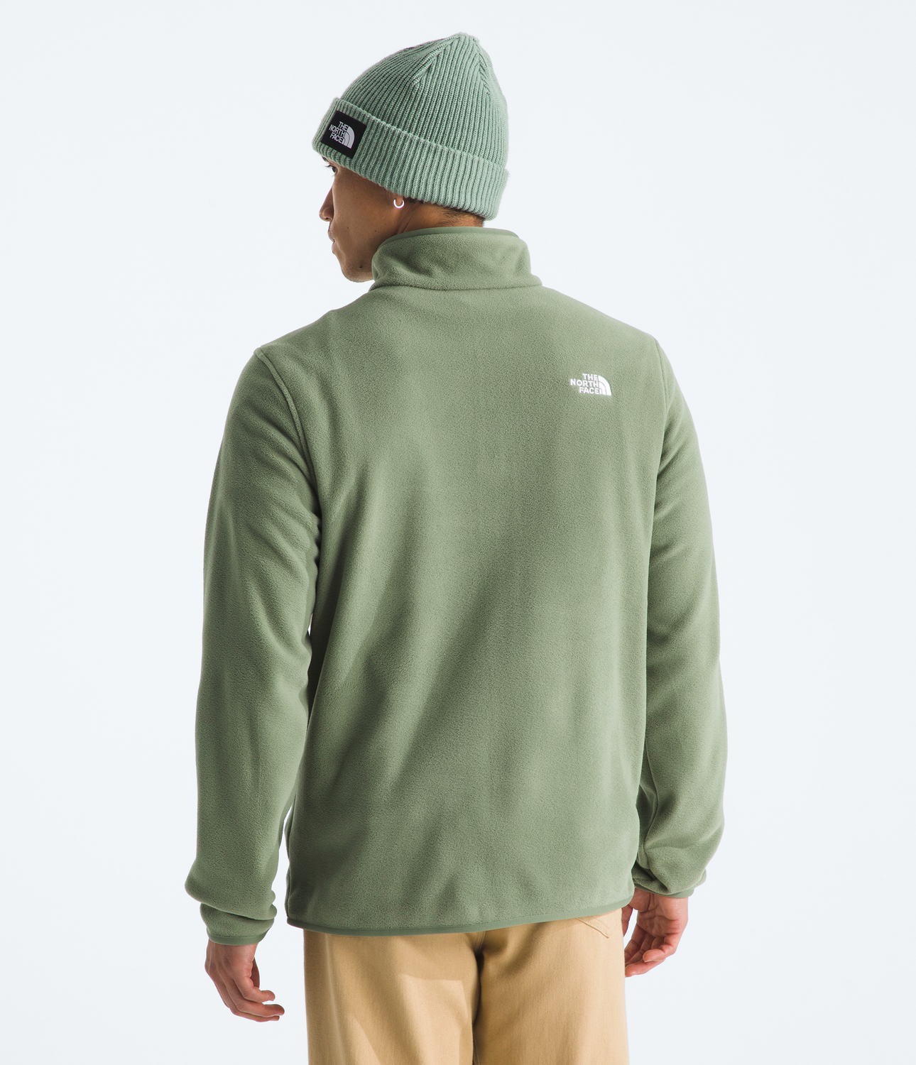 Chaqueta Glacier Fleece 1/4 Zip Jacket Hombre Verde Claro-1