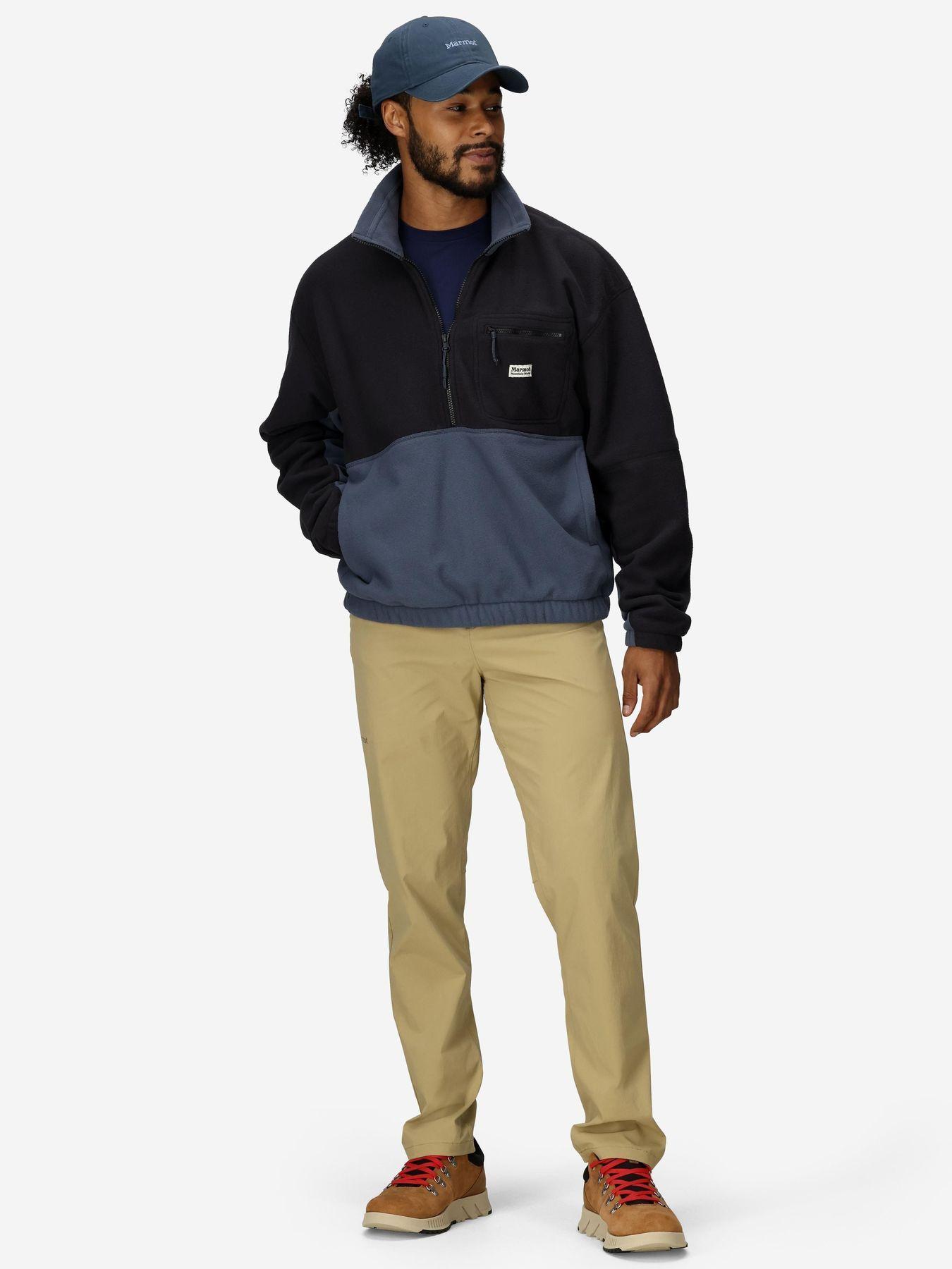 Polar Marmot Hombre Retro Rocklin Half Zip Azul-2