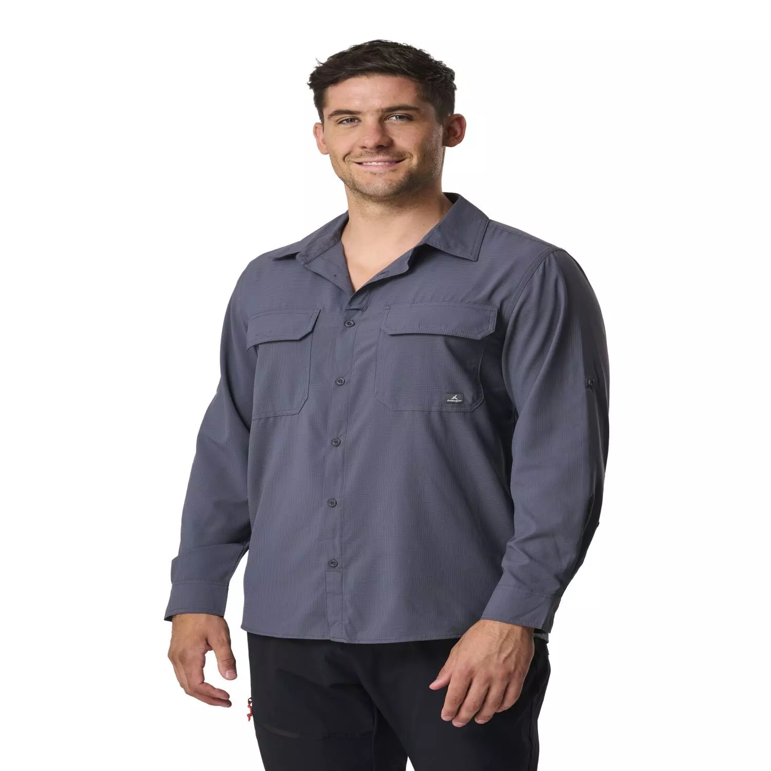 Camisa Andesgear Hombre Rupanco Ls Gris-0