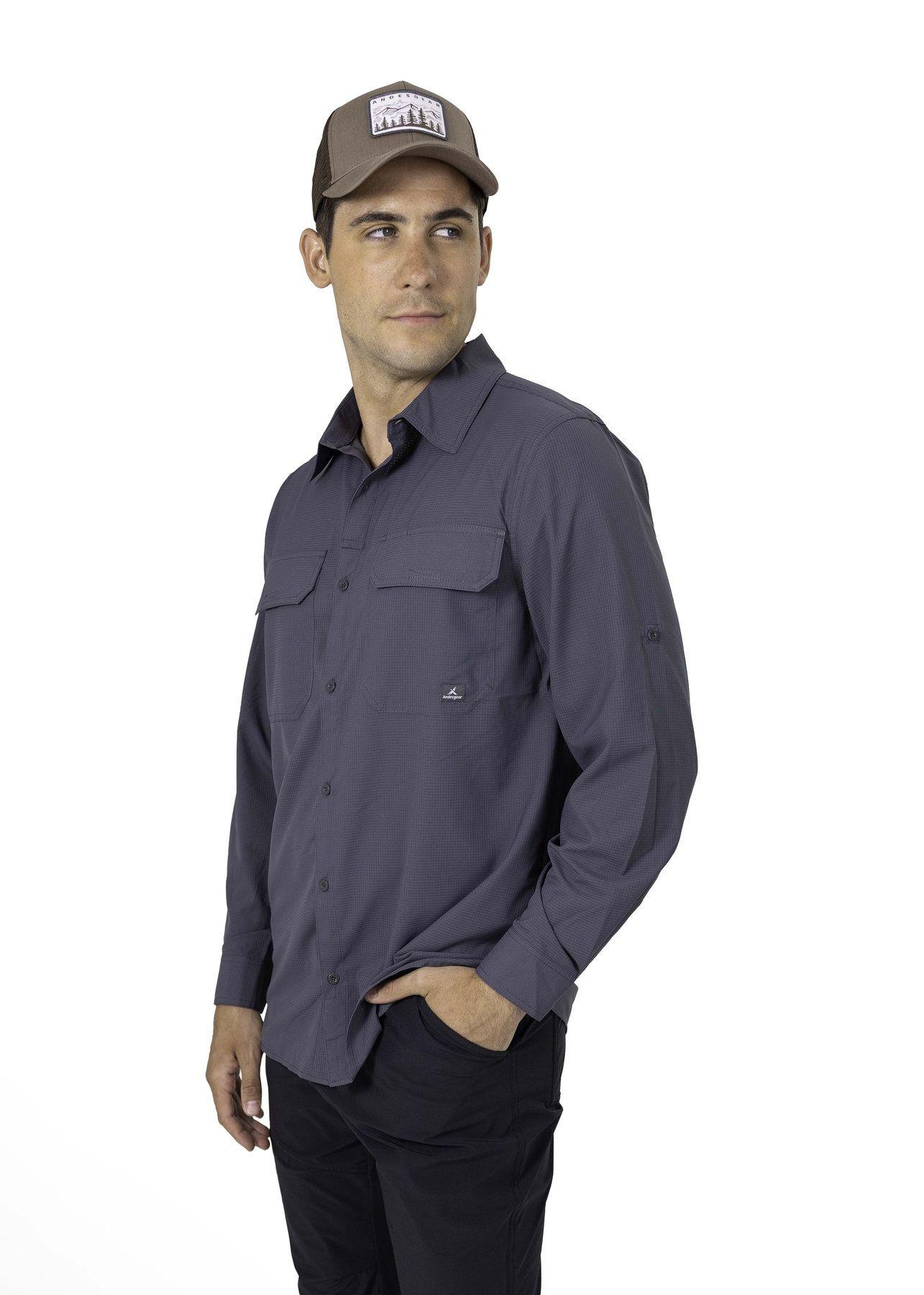 Camisa Andesgear Hombre Rupanco Ls Gris-1