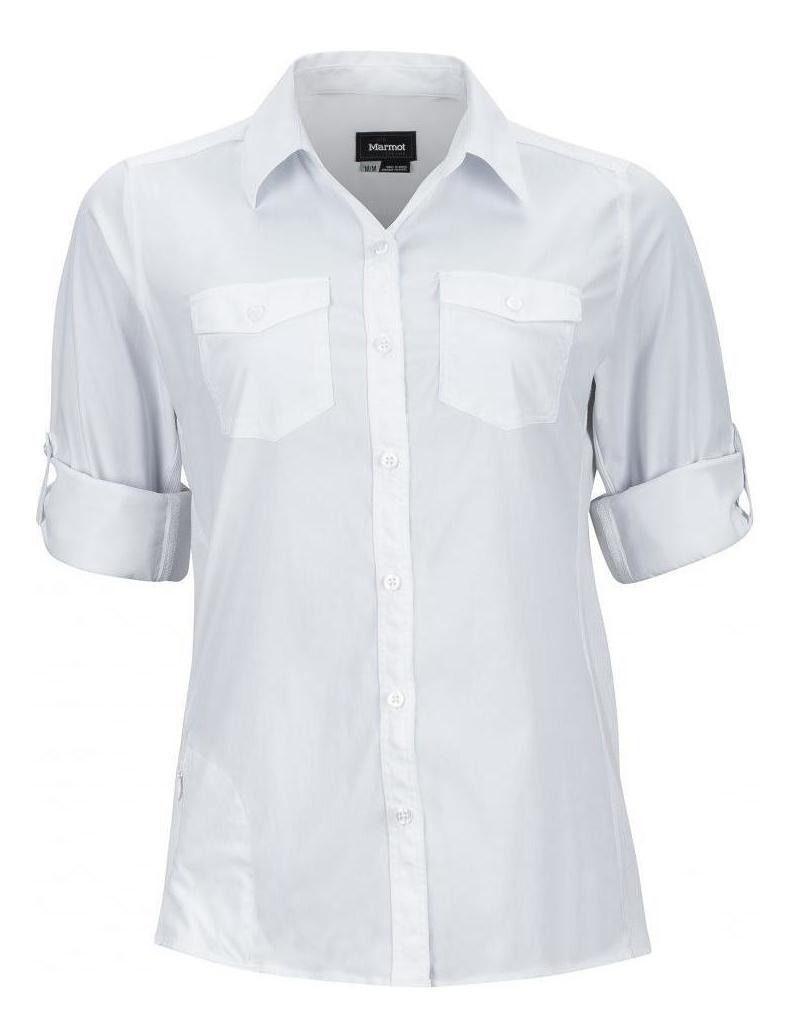 Blusa Marmot Mujer Annika Ls Blanco-2