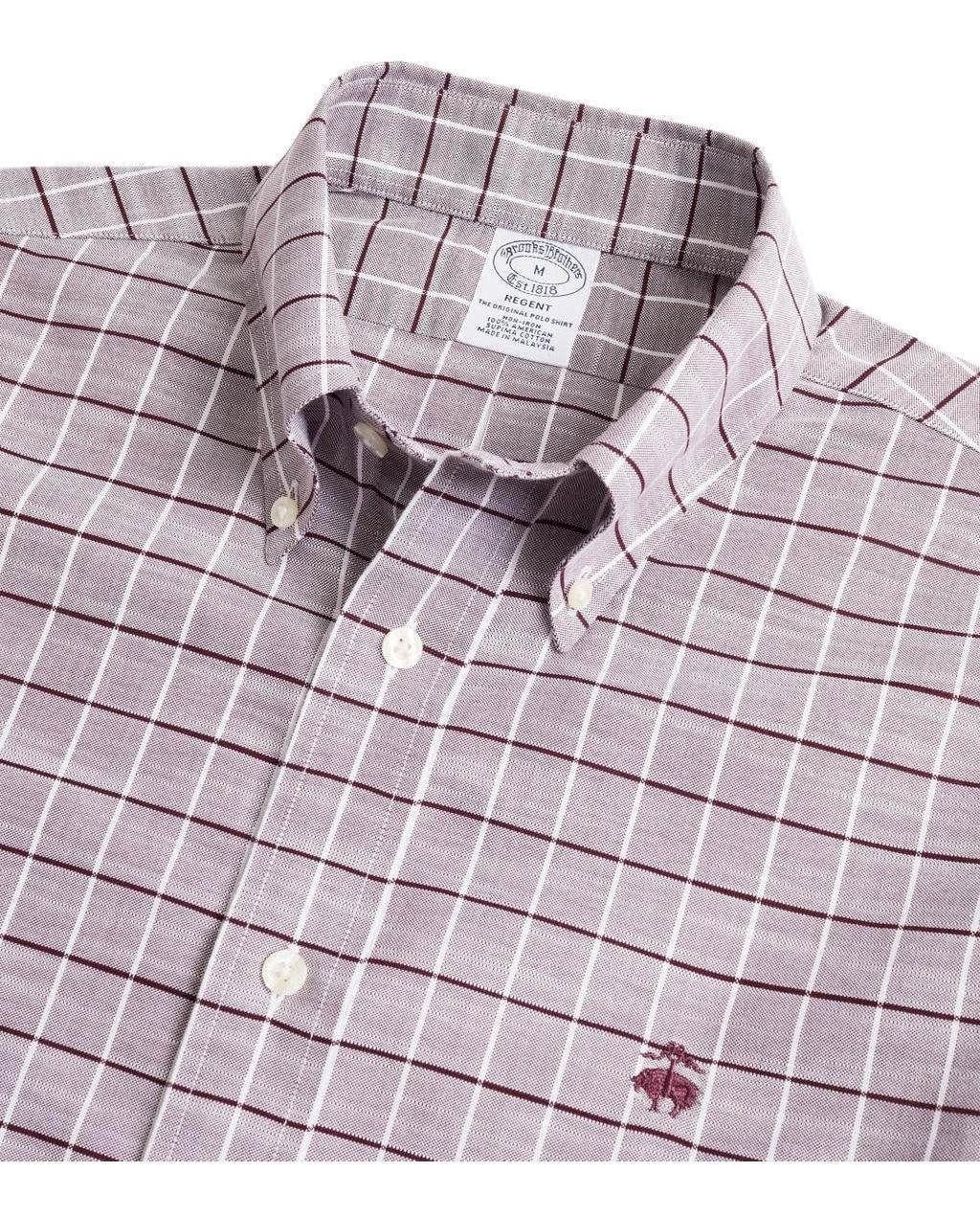 Camisa Brooks Brothers Hombre Non-iron Regent Fit- BB62 Morado-1