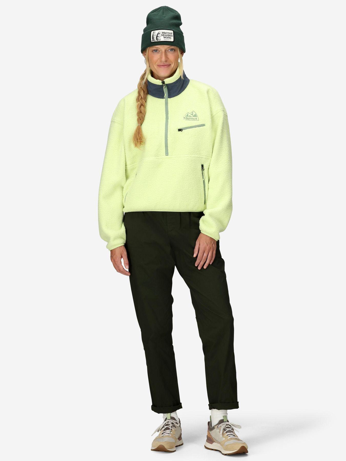 Polar Marmot Mujer 94 Eco Recycled Fleece Verde-2