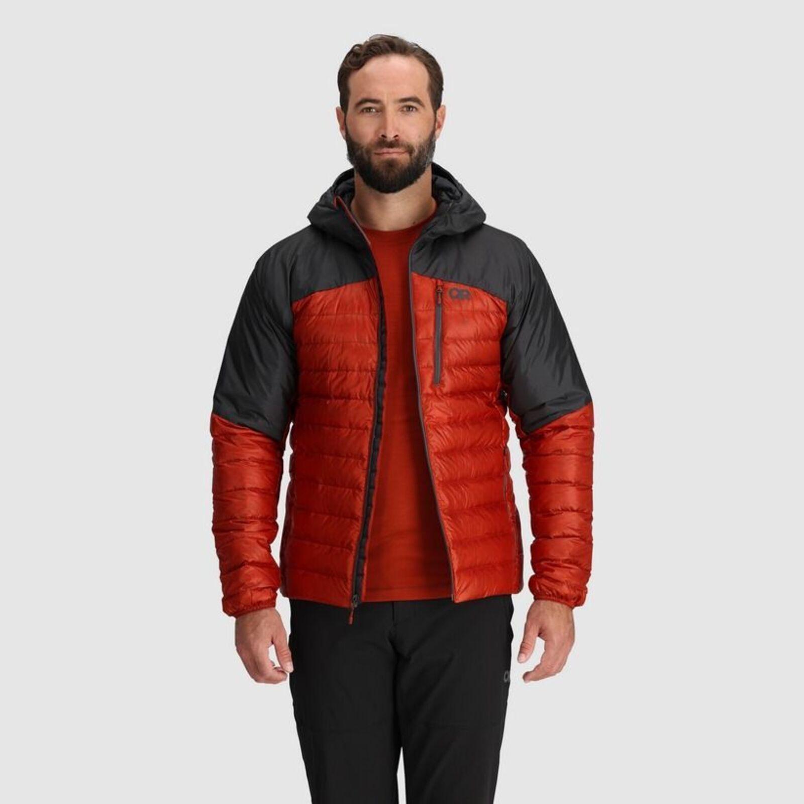 Chaqueta Outdoor Research Hombre Helium Down Rojo-3