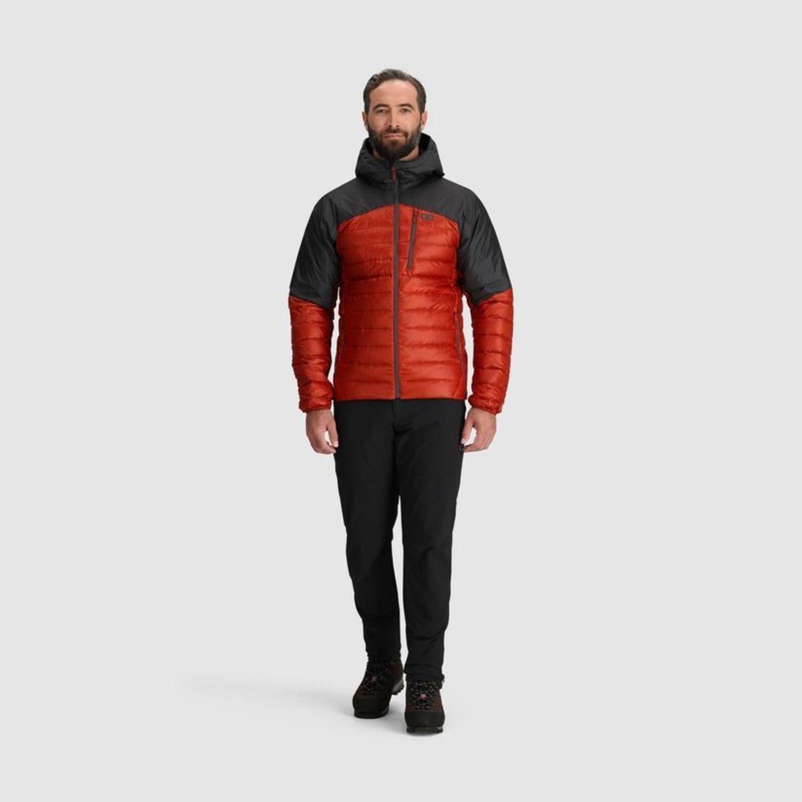 Chaqueta Outdoor Research Hombre Helium Down Rojo-4