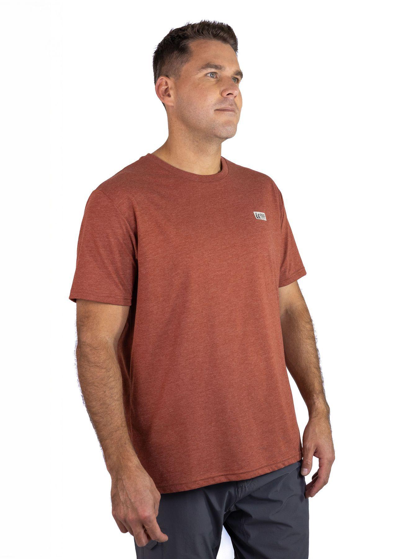 Polera Marmot Hombre Chest Label Tee Naranjo-4