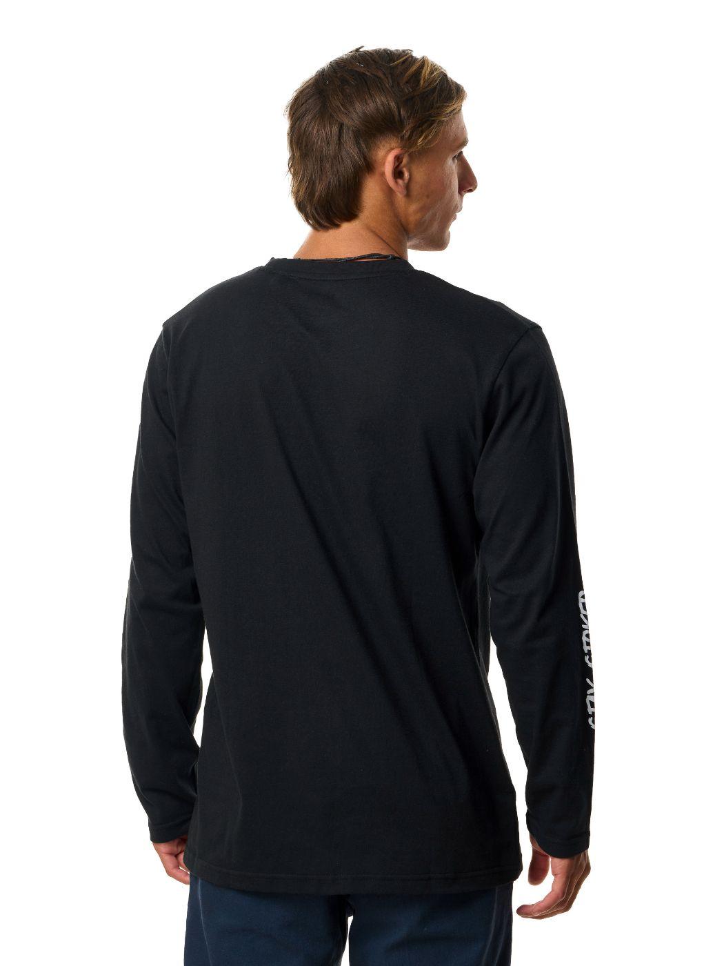Polera Stoked Hombre Logo Ml Negro-3