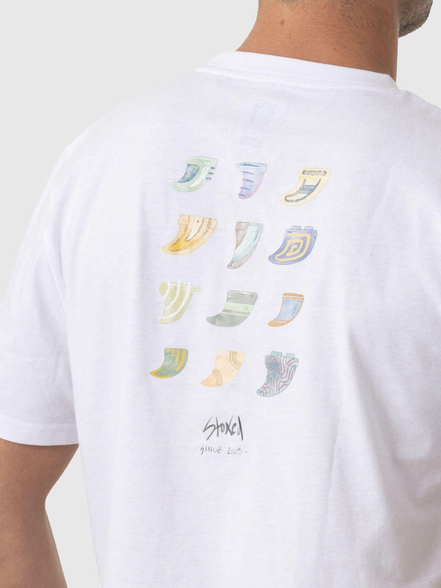 Polera Stoked Hombre Quilla Reciclada Blanco-4