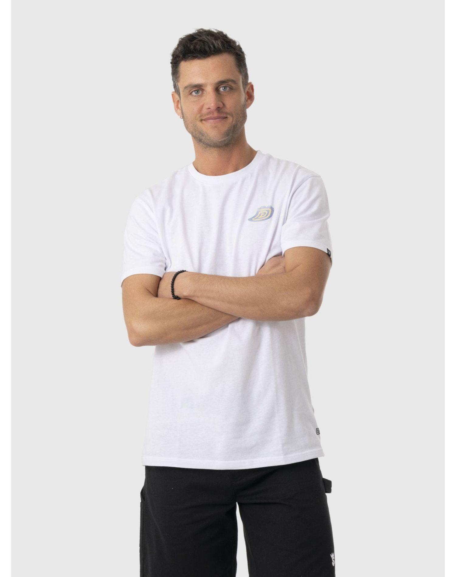 Polera Stoked Hombre Quilla Reciclada Blanco-0