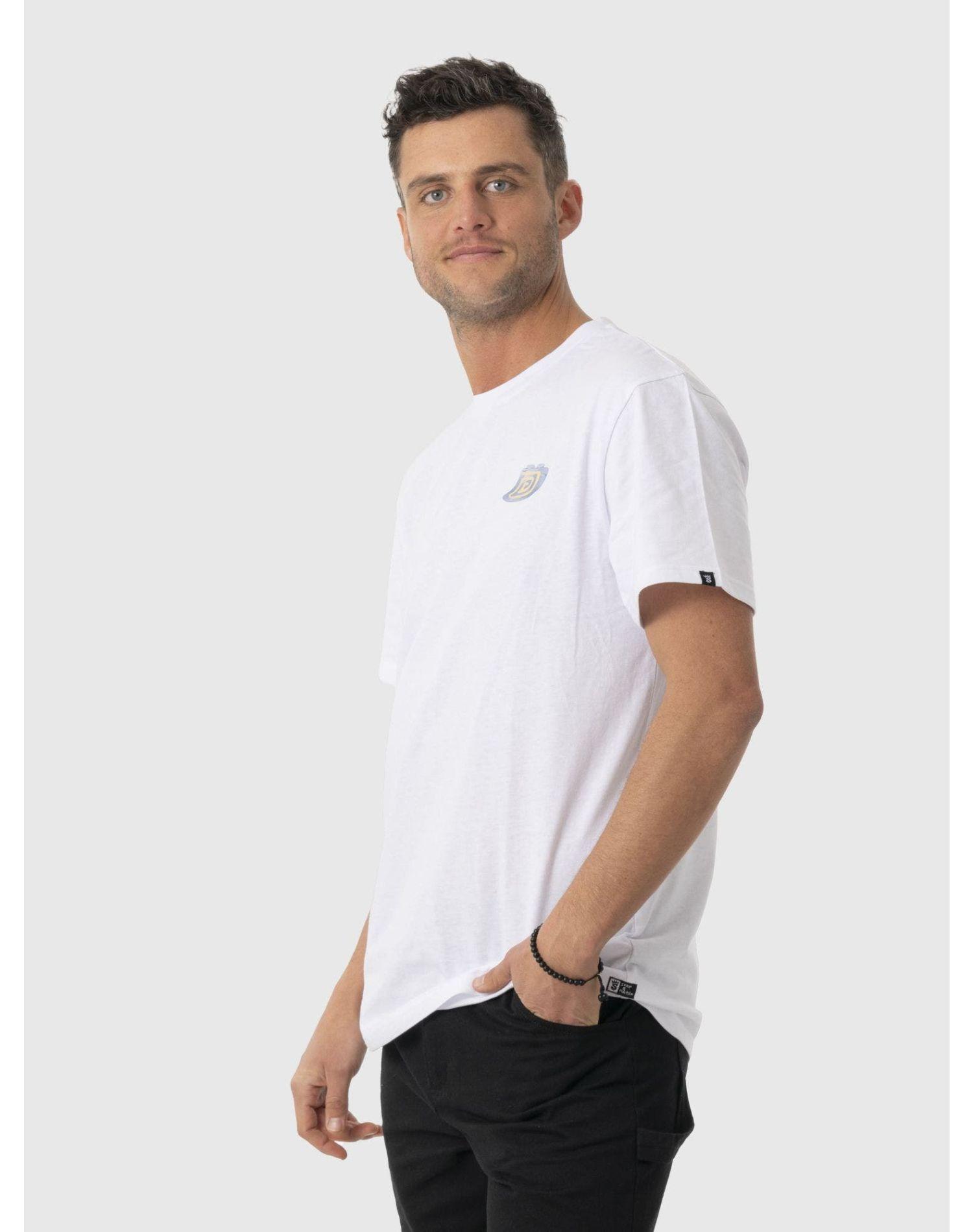 Polera Stoked Hombre Quilla Reciclada Blanco-1