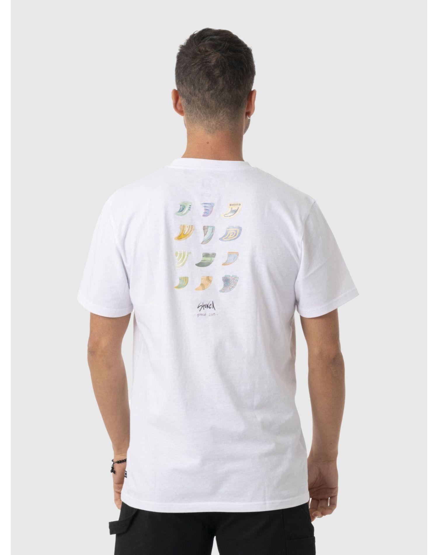 Polera Stoked Hombre Quilla Reciclada Blanco-2