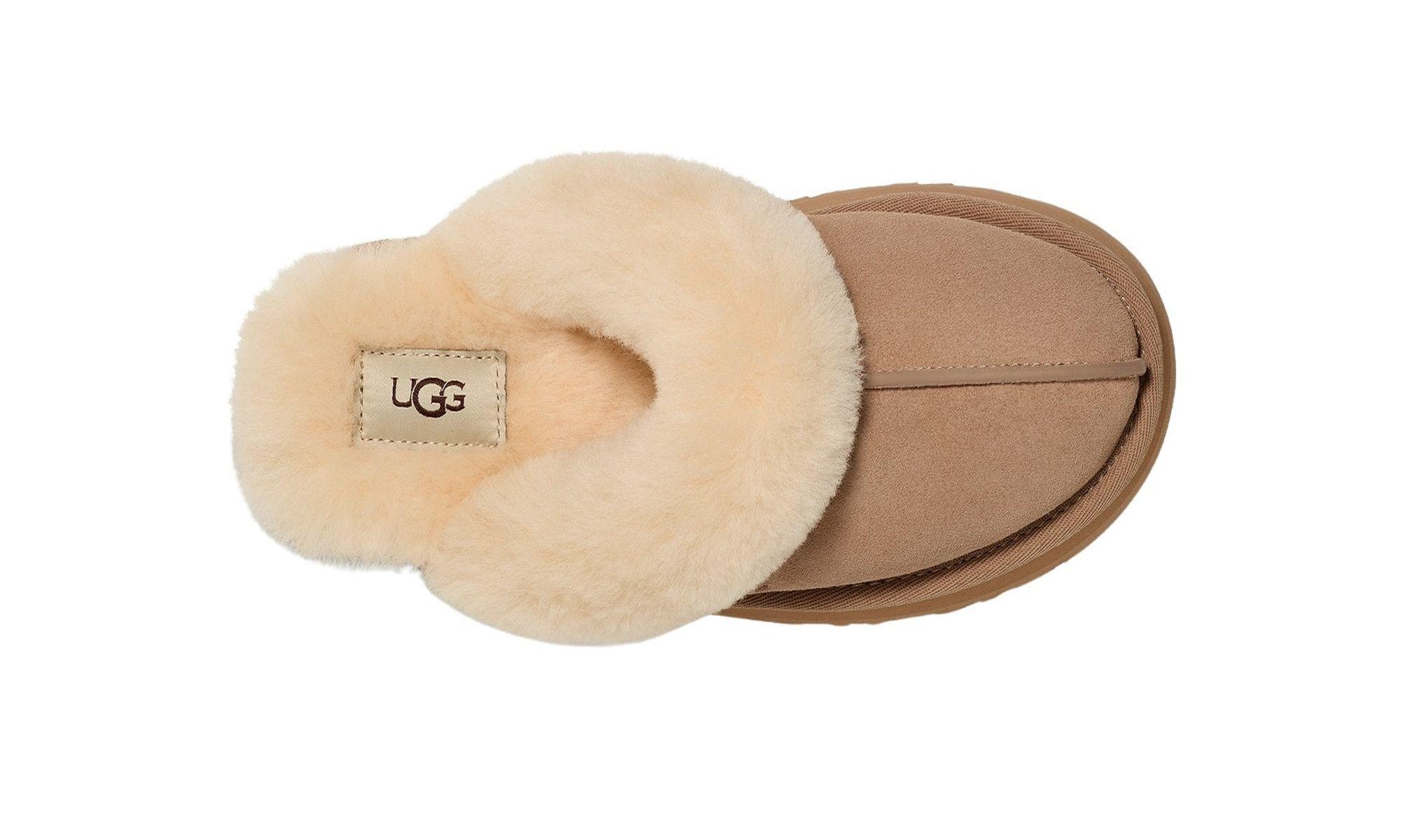 Pantufla UGG Mujer Disquette Beige-4
