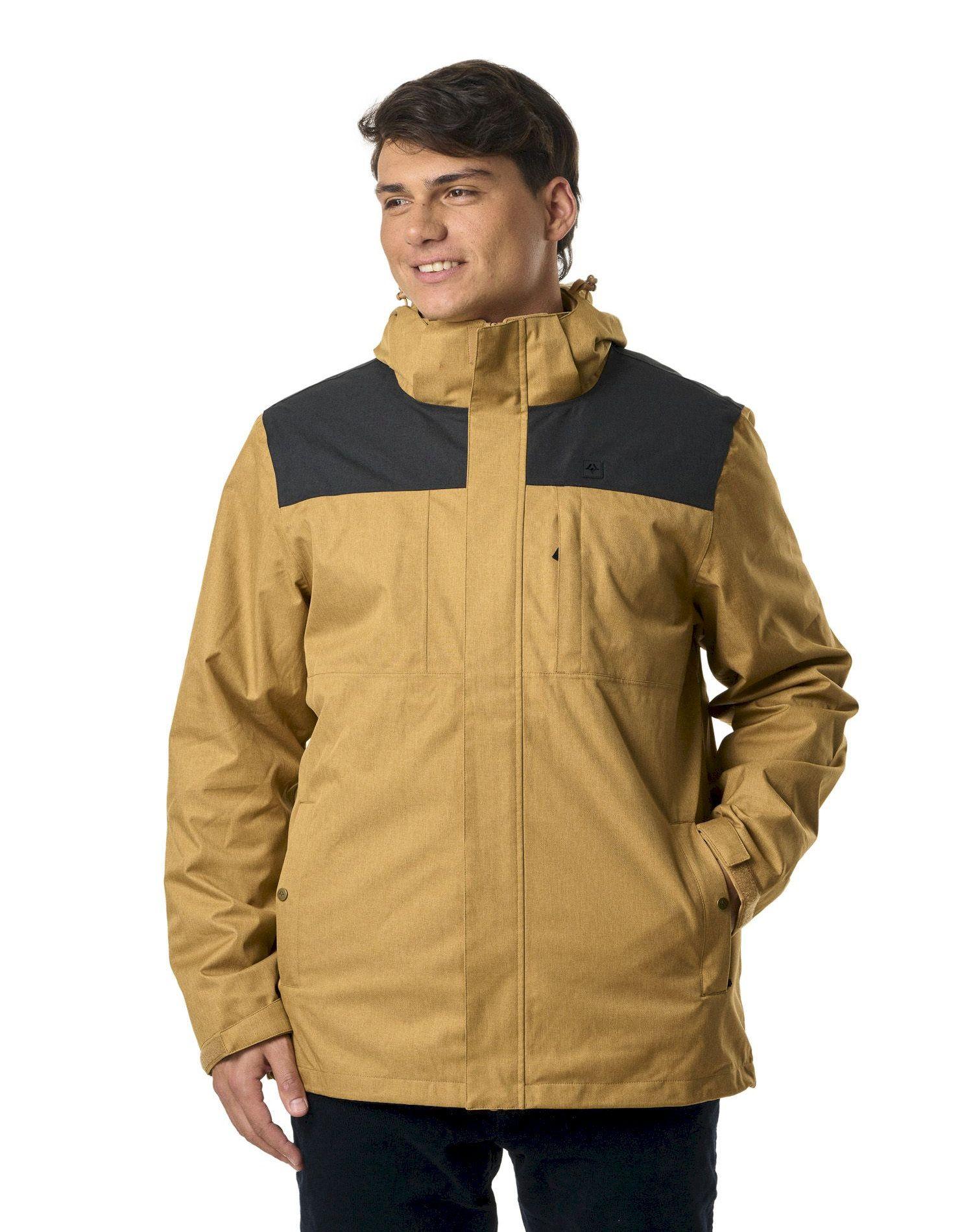Chaqueta Kivul Hombre Siklos Reciclada Cafe Claro.-0