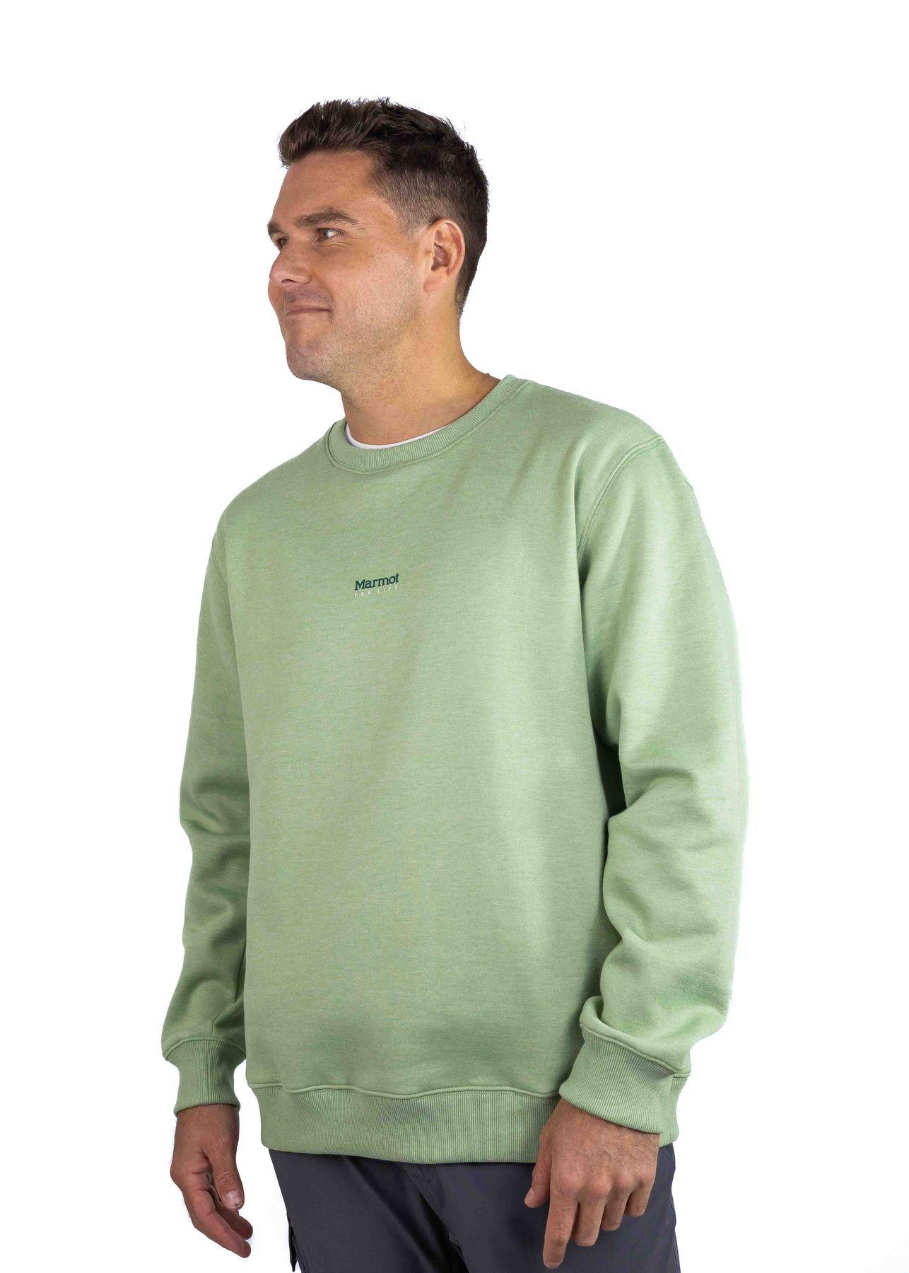 Polerón Marmot Hombre Mini Logo Crew Verde-1