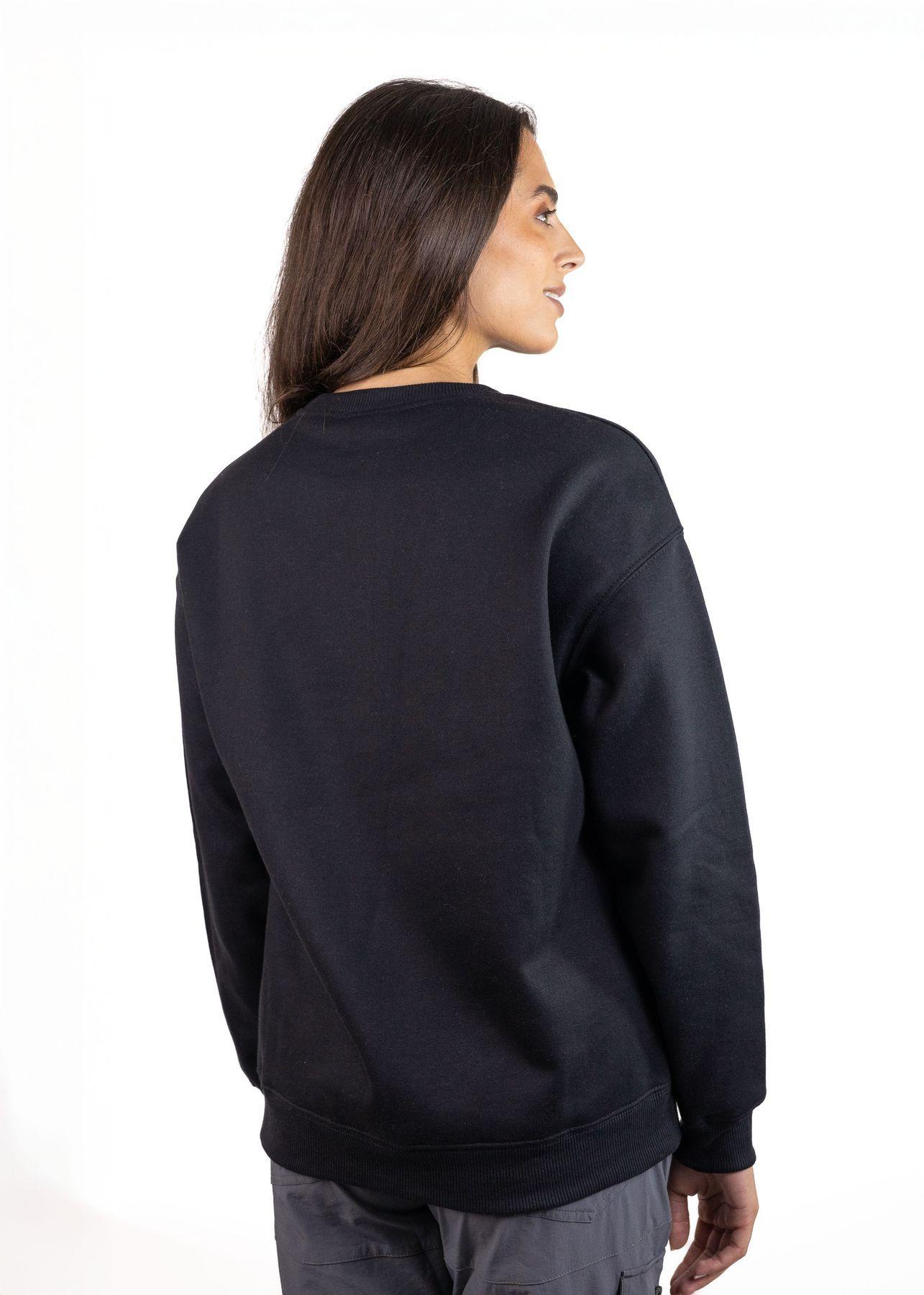 Polerón Marmot Mujer Mini Logo Crew Negro-2